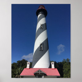 Póster Faro de St. Augustine y cielo azul.