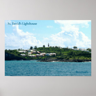 Póster Faro de St. David, Bermudas