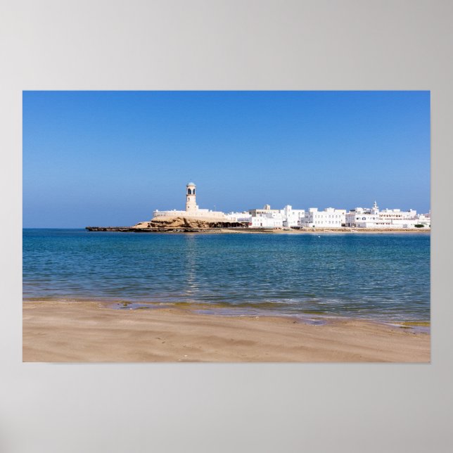 Póster Faro de Sur - Sur, Omán (Frente)