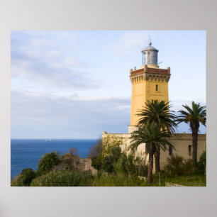 Póster Faro de Tánger Marruecos en Cap Spartel