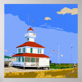 Póster Faro del Canal de Nueva Orleans