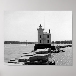 Póster Faro del Lago Erie