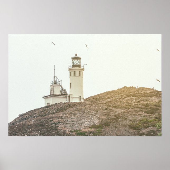 Póster Faro del Parque Nacional de las Islas del Canal (Frente)