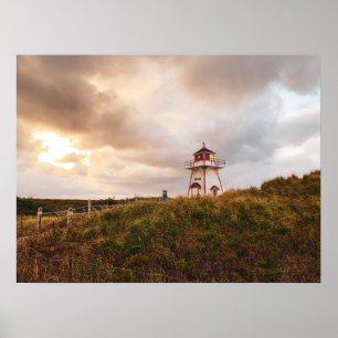 Póster Faro del puerto de Covehead, Isla del Príncipe Edu