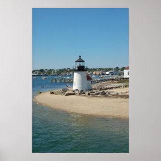Póster Faro del puerto de Nantucket