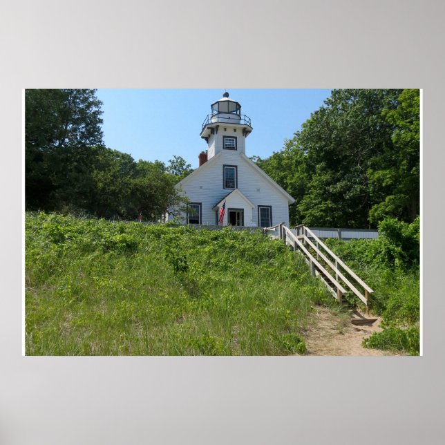 Póster Faro del punto de misión antiguo (Frente)