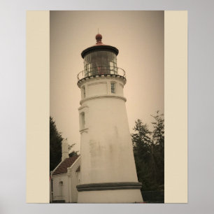 Póster Faro del río Umpqua, OR