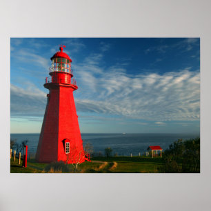 Póster Faro el Matane de Martre del La en la Gaspe