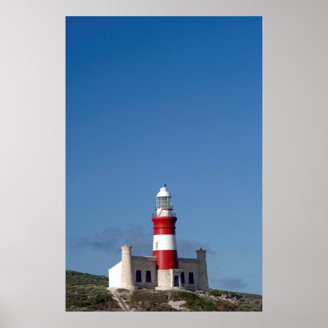 Póster Faro En Cabo Agulhas, Cabo Occidental (Frente)