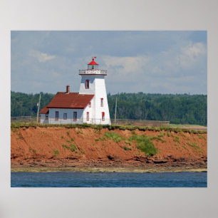 Póster Faro en el norte de Umberland en el Príncipe Eduar