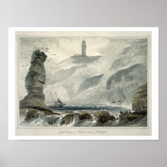 Póster Faro en la cabeza de Flamborough, del volumen VI d (Frente)