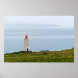 Póster Faro en la península de Vatnsnes - Islandia