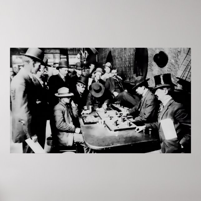 Póster FARO GAME ORIENT SALOON c. 1900 - ARIZONA (Frente)