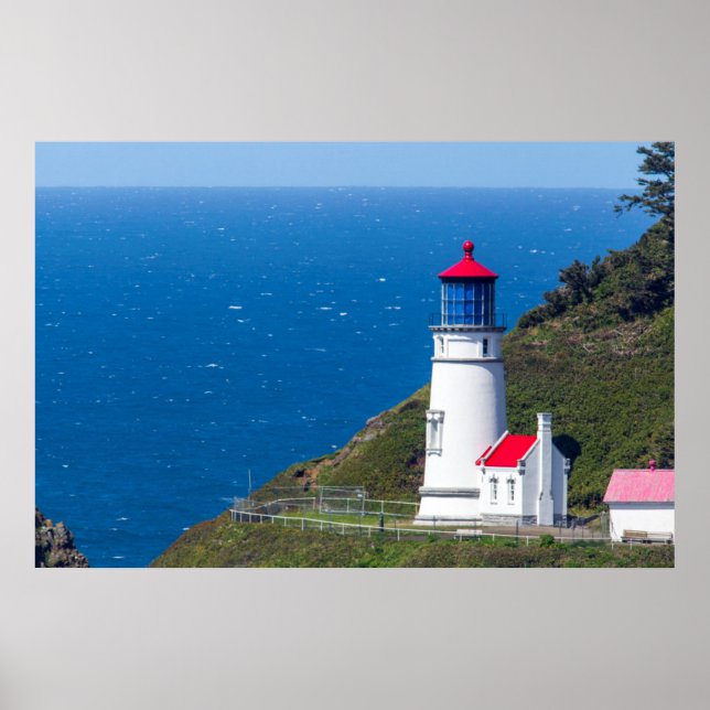 Póster Faro Heceta Head Cerca De Florencia (Frente)