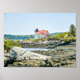 Póster Faro Hendricks Head Maine