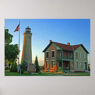Póster Faro histórico de Southport