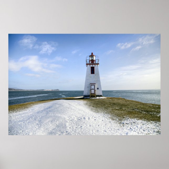 Póster Faro Inch Arran | Nuevo Brunswick (Frente)