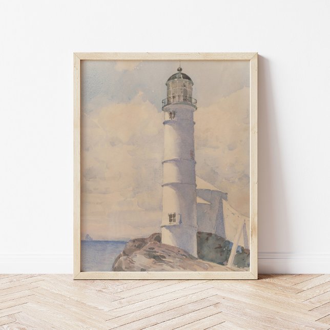 Póster Faro, isla de Shoals | Childe Hassam (Subido por el creador)