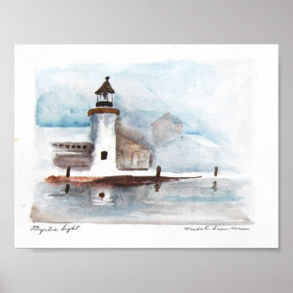 Póster faro místico