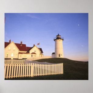 Póster Faro Nobska, Woods Hole, Massachusetts
