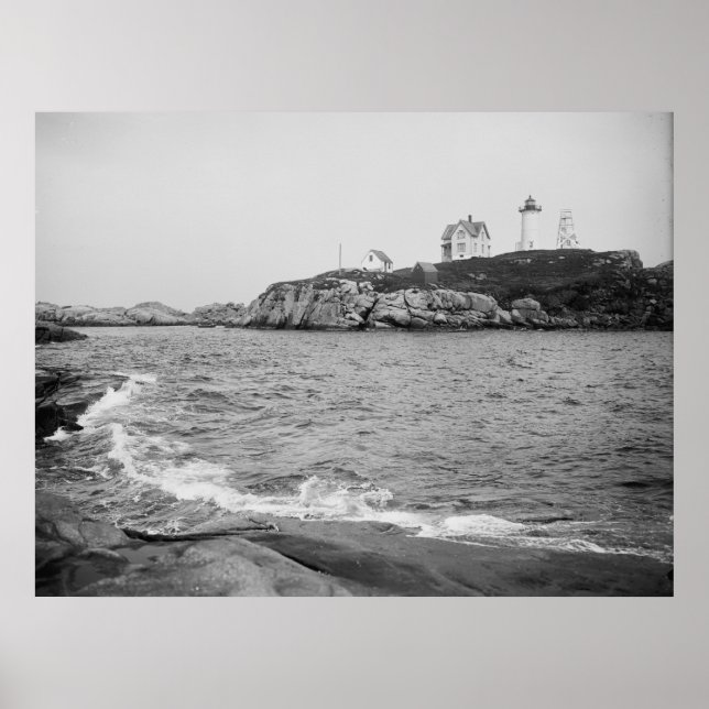 Póster Faro "Nubble" de Cabo Neddick (Frente)