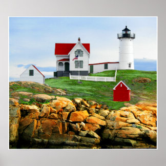 Póster Faro Nubble York Maine