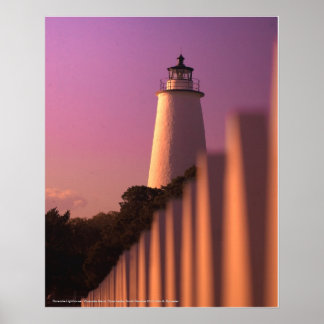 Póster Faro Ocracoke - Isla Ocracoke