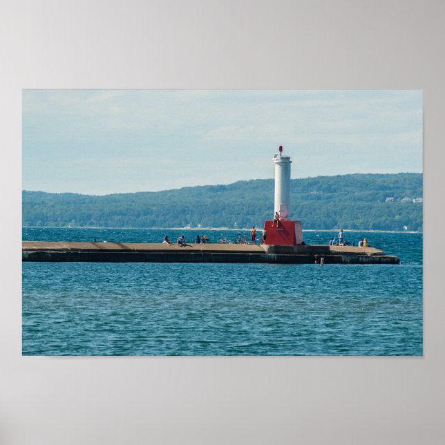 Póster Faro Petoskey Pierhead, Petoskey, Michigan (Frente)