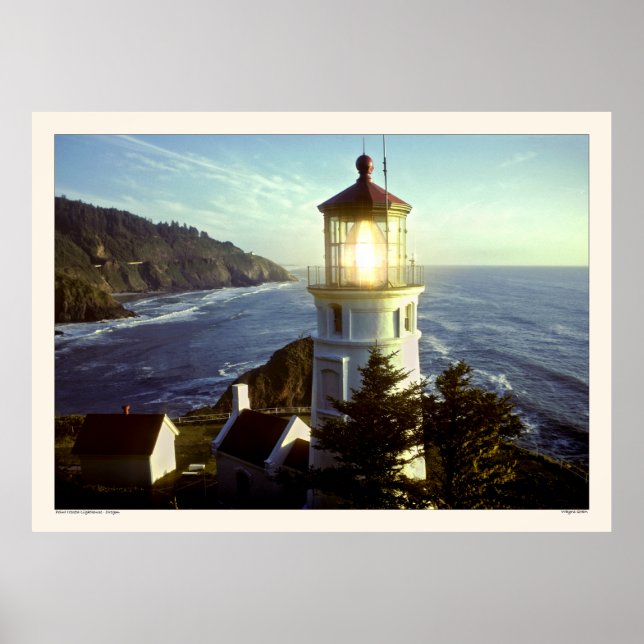 Póster Faro Point Heceta - Oregón (Frente)