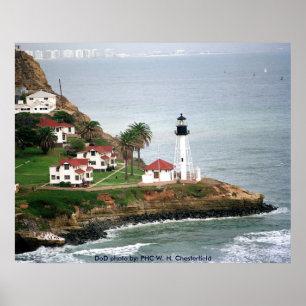 Póster Faro Point Loma cerca de San Diego, California