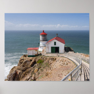 Póster Faro Point Reyes, Condado de Marin, California