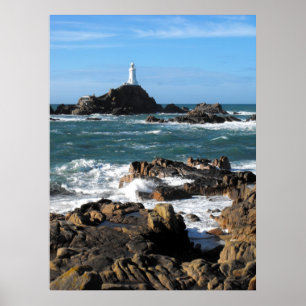 Póster Faro Rocas y Corbiere, Jersey