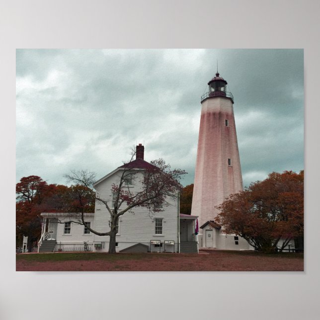 Póster Faro Sandy Hook (Frente)
