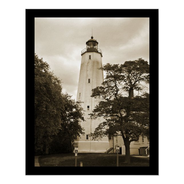 Póster Faro Sandy Hook (Anverso)