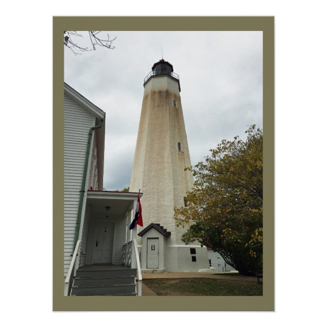 Póster Faro Sandy Hook (Anverso)