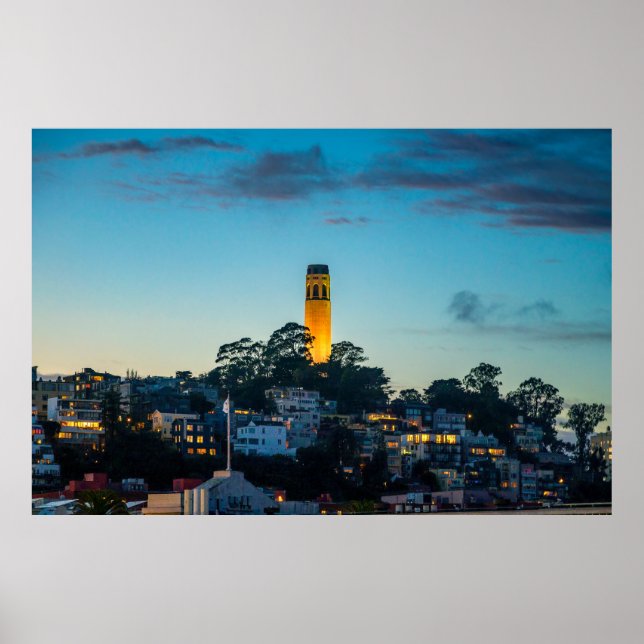 Póster Faro sobre la bahía (Frente)