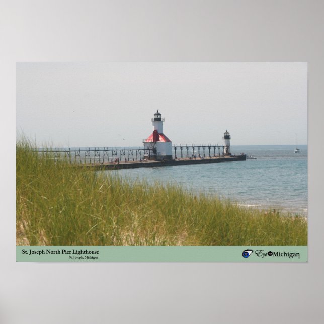 Póster Faro St. Joseph - Michigan (Frente)