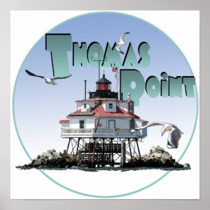 Póster Faro Thomas Point