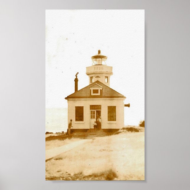 Póster Faro Vintage Lime Kiln (Frente)