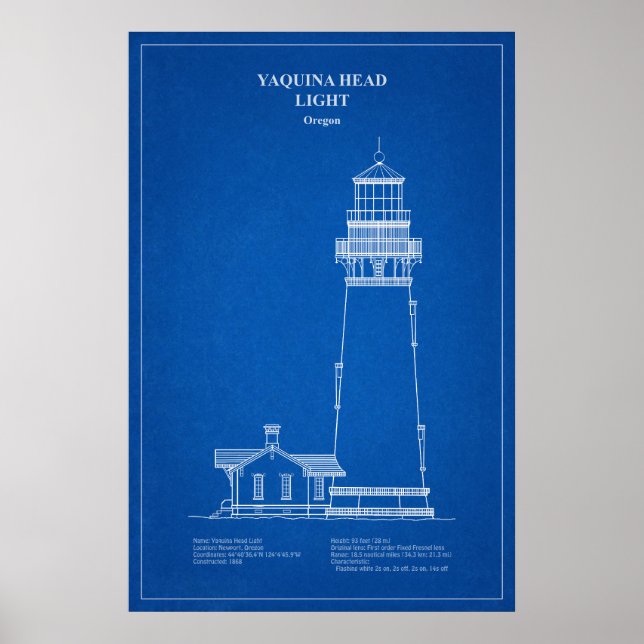 Póster Faro Yaquina Head - Oregón - AD (Frente)