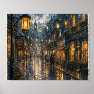 Póster Faroles en la Lluvia, Placa RH-WC-005