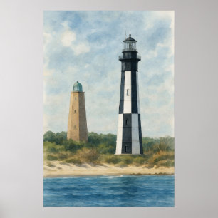Póster Faros de Cape Henry