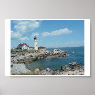 Póster Faros de Portland