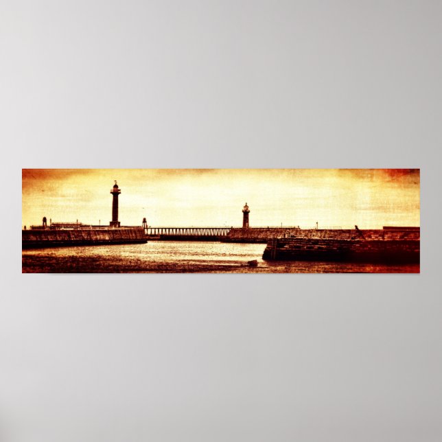 Póster Faros de Whitby (Frente)