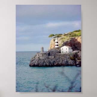 Póster Faros en el mar
