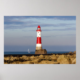 Póster Faros   Faro de Beach Head en Inglaterra