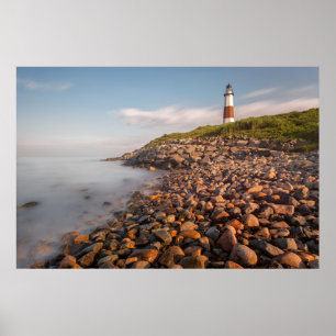 Póster Faros   Montauk Point Long Island