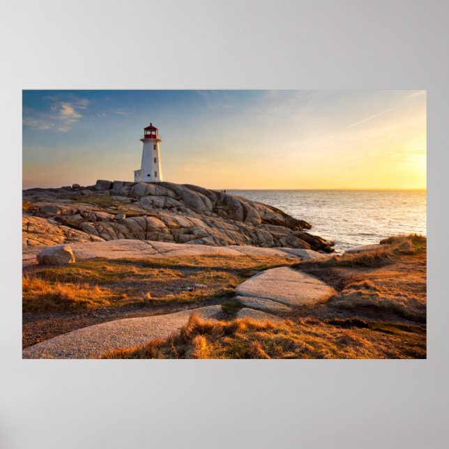 Póster Faros | Peggy's Cove Nova Scotia (Frente)