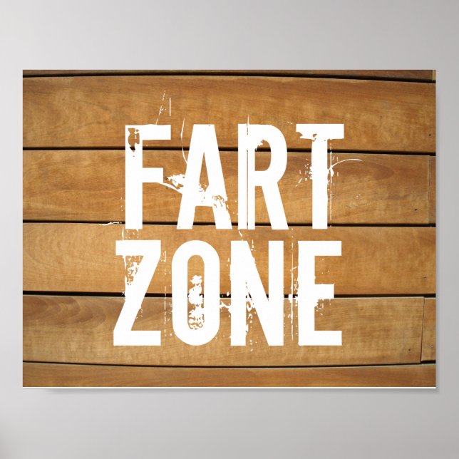 Póster FART ZONE Signos de Rústica (Frente)