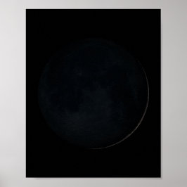Póster Fase luna nueva